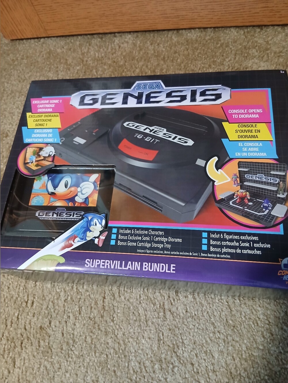 Genesis 16-Bit Console Supervillain Bundle - Black